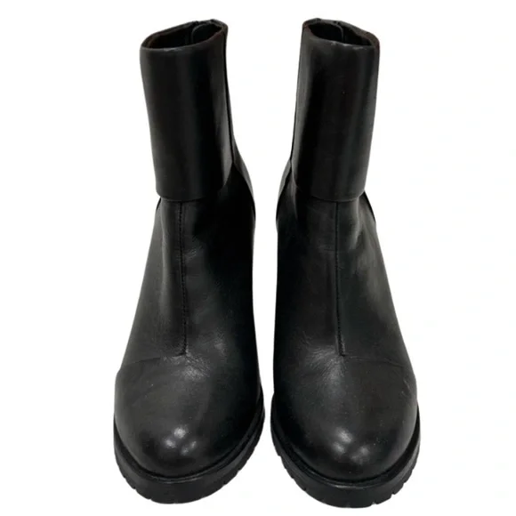 Rag & Bone Newbury 2.0 Black Leather Ankle Heel Boots size 37.5 US 7.5 - Picture 13 of 16